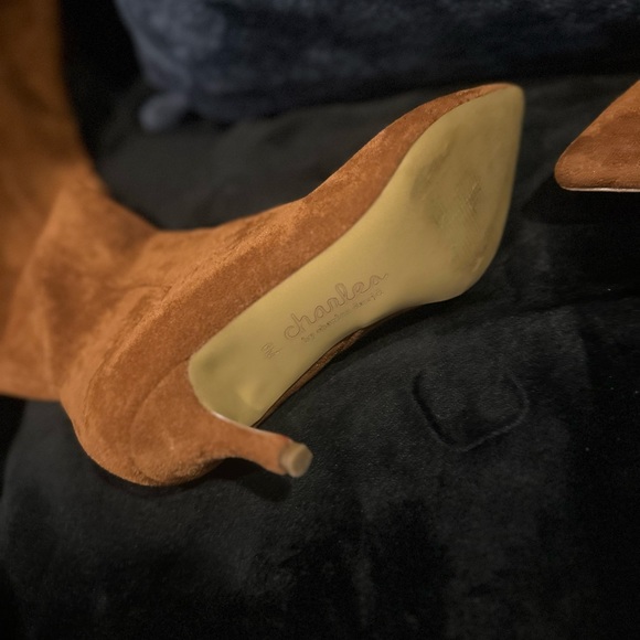 🍁NWT! Charles David “ Brown Suede Knee High boots - Picture 10 of 11